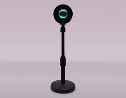 Лампа атмосферная светодиодная настольная с пультом DE8385 BK черный LED RGB 3W (ПДУ RGB)