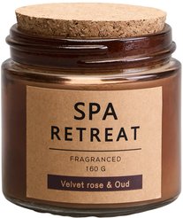 Свеча ароматическая в стакане Lefard Spa Retreat Бархатная роза и уд