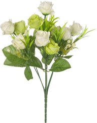 Букет искусственный Роза белая 27см