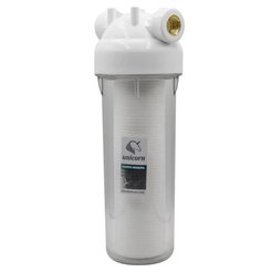 Корпус фильтра прозрачный для хол.воды Unicorn SL10 3/4'' c картриджем