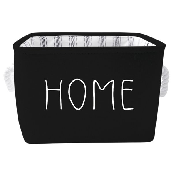 Корзинка декоративная Handy Home Black 20х20х16,5см полиэстер, металл.каркас, черный
