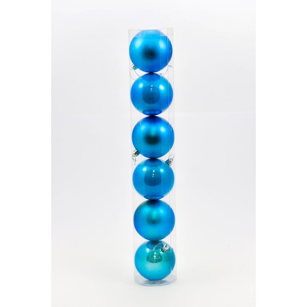 Набор из 6 шаров 80мм голубой SY-1432-8