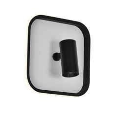 Люстра Evento 2736-1W WH+BK 15W+3W черный/белый/металл