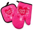 Набор кухонный 2 предмета Этель Love Life Love (прихватка 17х17см, рукавица 26х16см)