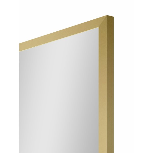 Зеркало Флоу 450х1000 в золотом алюминиевом профиле