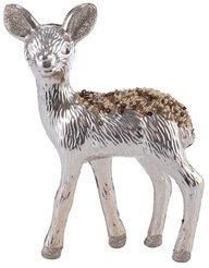 Украшение фигурное Олень 16х13х4см, шампанское, SYQC-0123134