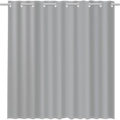 Шторка для ванной LINUM 200*180см FX-1535K полиэстер серая 