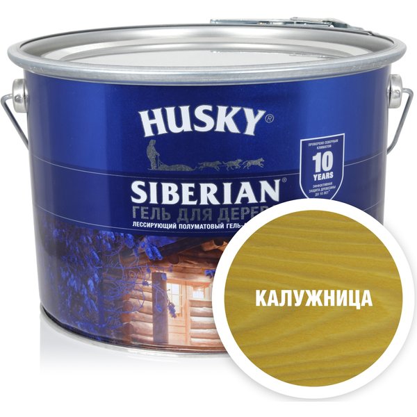 Антисептик-гель Husky Siberian полуматовый сосна 9л