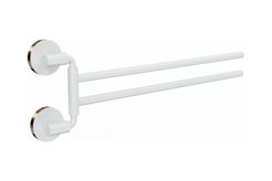 Полотенцедержатель поворотный двойной LORD FORA белый