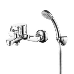 Смеситель для ванны Milardo Horizont HORSB02M02 в комплекте с душевыми аксессуарами