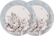 Набор тарелок закусочных Lefard White flower 23см 2шт голубой, фарфор