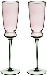 Набор бокалов д/шампанского Lefard Twist&Shine Green 210мл 2шт стекло