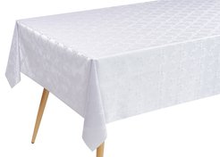 Клеенка Dekorelle Aurora064 140см белый, ПВХ