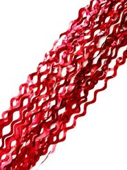 Дождик новогодний красный 9х100см арт.92324