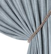 Штора готовая жаккард 160х270см серо-голубой
