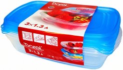 Набор емкостей д/продуктов Darel Plastic Трио 3шт 1,3л полипропилен 