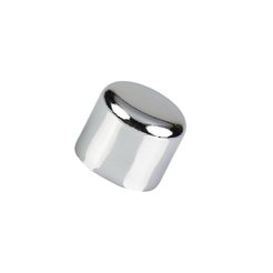 Заглушка D25 закругленная Хром (2шт)