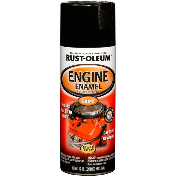 Краска высокотемпературная Rust-Oleum Specialty Engine Enamel до 260˚С (Чёрный, глянцевый) 0,34кг