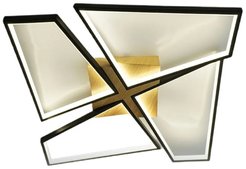 Люстра светодиодная управляемая ORLANDO 120W S-APP-550x550x90-BLACK/WOOD/WHITE-220-IP20