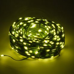 Электрогирлянда внешняя Нить 100м 1000LED, IP44, 220V, теплый белый, контроллер 8 режимов