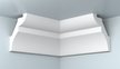 Плинтус потолочный под натяжной потолок 40х50х2000 Плинтекс H40/50 SC белый гладкий