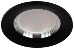 Светильник встраиваемый алюминиевый ЭРА KL107 BK/SL MR16 GU5.3 черный серебро