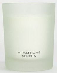 Свеча в стакане ароматическая Miram Home Sencha 200г Зеленый чай, лимон и мята