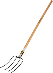 Вилы четырехрогие Tramontina с эвкалиптовым черенком