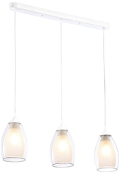 Подвес Ambrella light TR3536/3 WH/CL/FR белый/прозрачный/белый матовый 3хE27