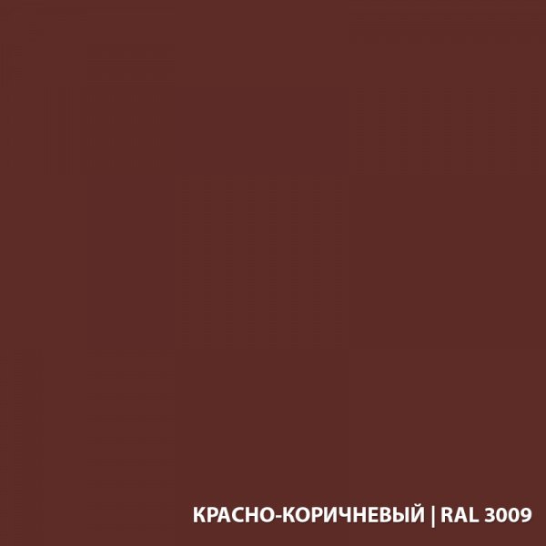 Грунт-эмаль по ржавчине 3в1 ЭКОДОМ Красно-коричневый RAL 3009 (2,2кг)