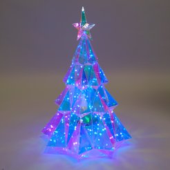 Фигура светодиодная внешняя Елка 65см LED, мультиколор, ПЭТ, RX200-65