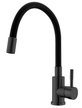 Смеситель для кухни ESKO K44BTotal с гибким изливом, черный