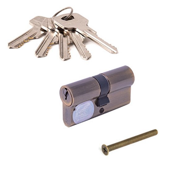 Цилиндр Apecs SC-60(30/30)-Z-AB ключ/ключ бронза