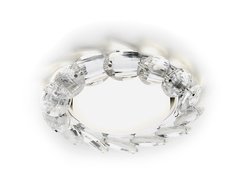 Светильник точечный встраиваемый Ambrella light G201 CL/CH хром/прозрачный GX53