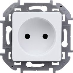 Розетка встраиваемая LEGRAND Inspiria 673710 без заземления цвет белый