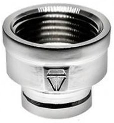 Муфта латунная переходная V&G хромированная 3/4"х1/2"