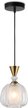 Светильник подвесной TR3416 BK/CP/CL черный/медь/прозрачный E27 max 60W D140х240/800