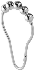 Кольца для штор в ванную Fora Пирсинг хром, металл 12шт