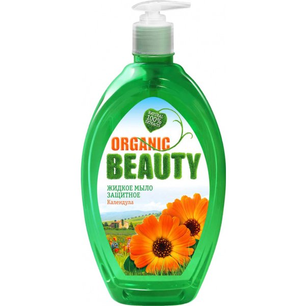 Мыло жидкое Organic Beauty 500мл Защитное,с дозатором