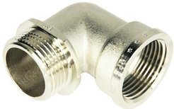 Угольник латунный 1" с ограничителем, внутренняя-наружная резьба