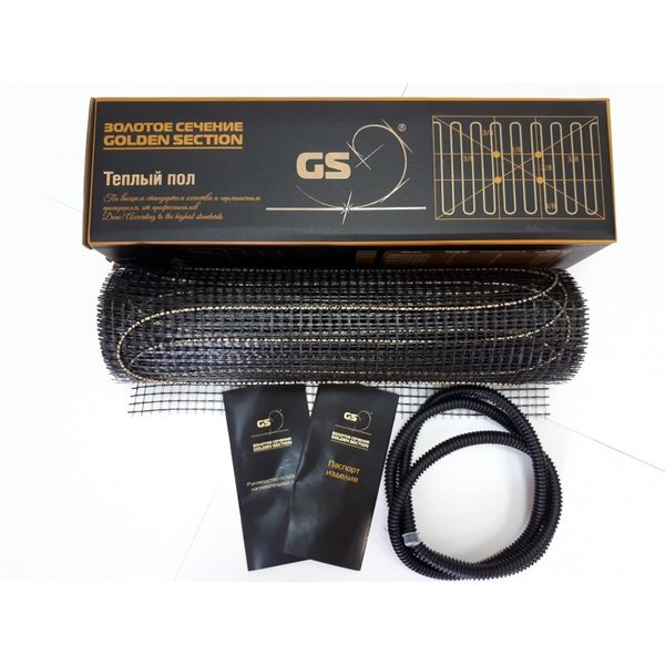 Мат для теплого пола Золотое Сечение GS-560Вт-3,5м²