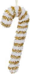 Украшение Рождественская трость из мишуры 27х10см, золото, ПЭТ, SYMTB-1724148