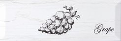 Декор настенный Fruit Laguna Grape 10x30см белый шт