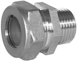 Муфта обжимная никелированная 15х1/2" наружная резьба