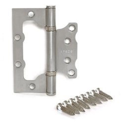 Петля без врезки Apecs 100х75мм B2-Steel-S-Bl мат.хром