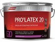 Краска интерьерная латексная Parade Pro'latex Е20 белая полуматовая (9л)
