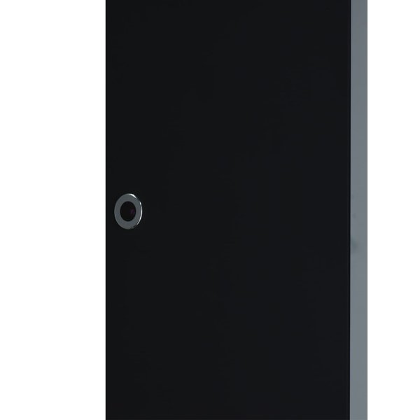 Шкаф зеркальный Elmage black LED 45х80см