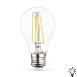 Лампа светодиодная Filament 601514 LED A60 15W E27 Груша 4000K 220-240V