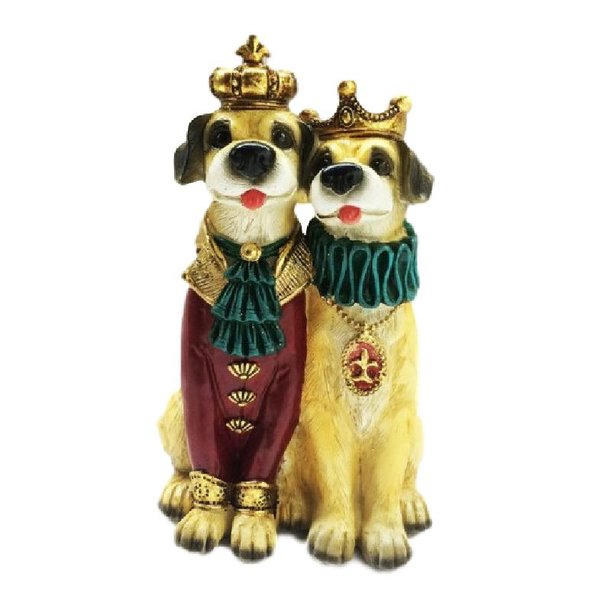 Фигурка декоративная Королевская пара из полирезины 16см арт.76666