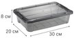 Контейнер д/хранения Idea КИП 2,8л 30x20х8см с крышкой,с замками, черный ПП
